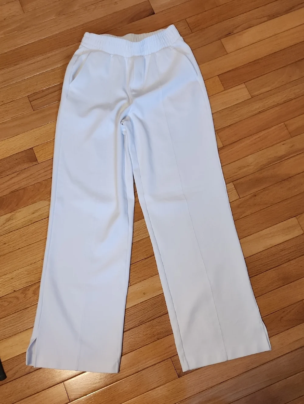 Old Navy White Wide-Leg Pull-On Pants